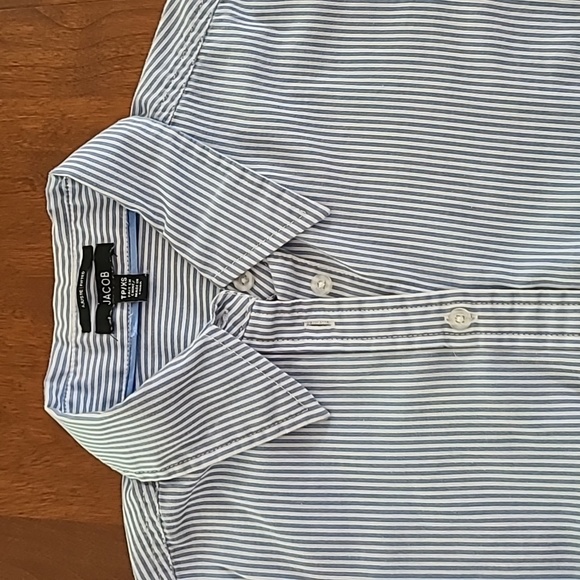 JACOB women's fitted pinstripe blouse. Size x-small - Picture 1 of 8